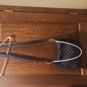 Navy MZ Wallace bag + free wristlet